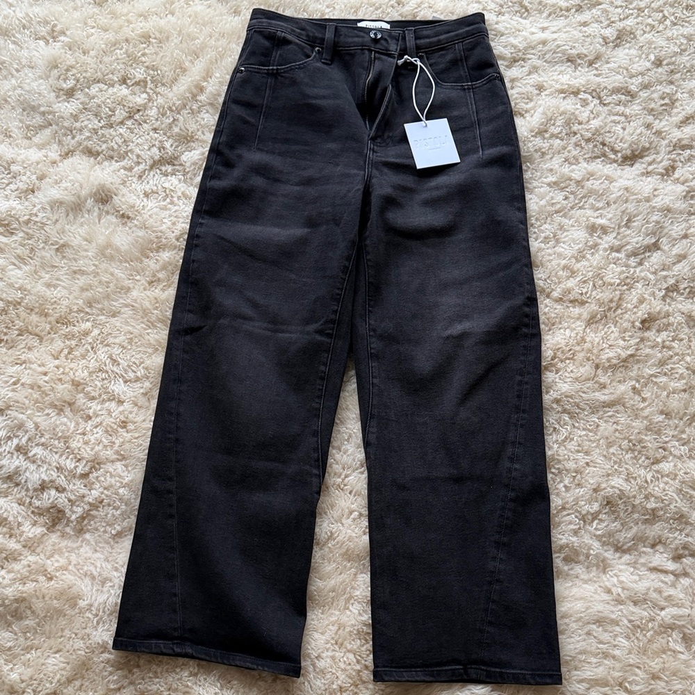 Pistola Black Flare & Wide Leg Women's Jeans